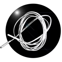 Lacets fins métallisés argentés pour vos chaussures