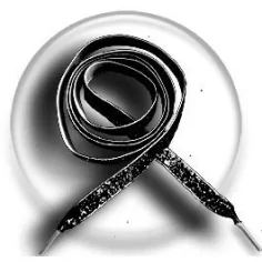 Lacets velours pailleté noir pour vos chaussures