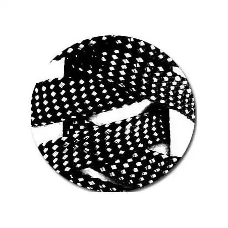 Lacets noirs&nbsp;facettes argentées pour vos chaussures