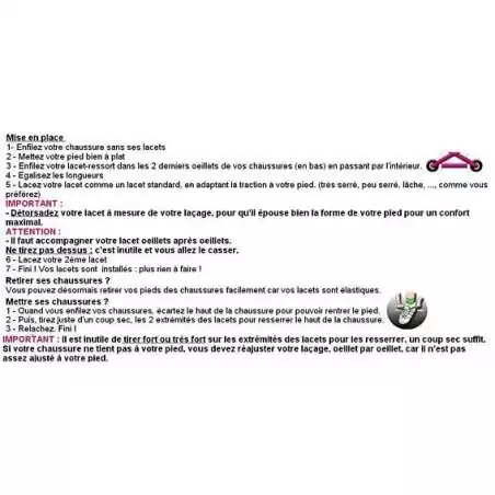 Lacets de chaussures ressorts sans noeud noirs