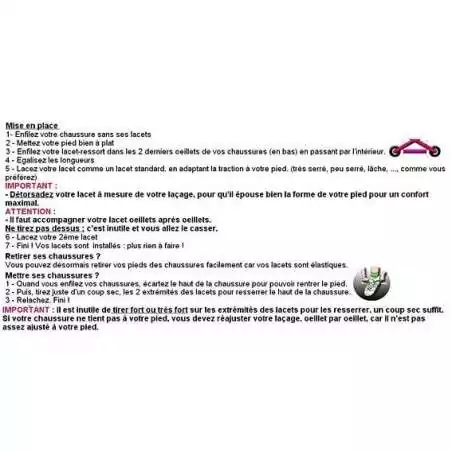 Lacets ressorts élastiques,sans noeud,magiques,faciles…