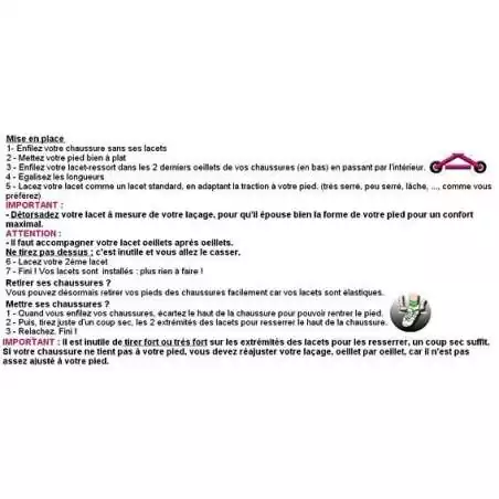 Lacets ressorts élastiques,sans noeud,magiques,faciles en…