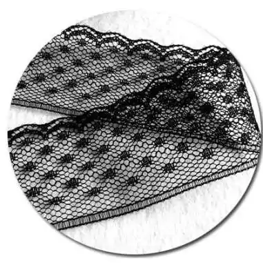 Lacets de chaussures en dentelle plumetis noir-Achat|Vente…