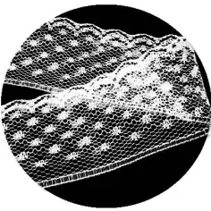 Lacets dentelle et&nbsp;plumetis blancs pour vos chaussures 2