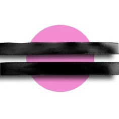 Lacets fins en satin noir&nbsp; pour vos chaussures 2