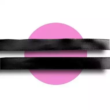 Lacets fins en satin noir&nbsp; pour vos chaussures