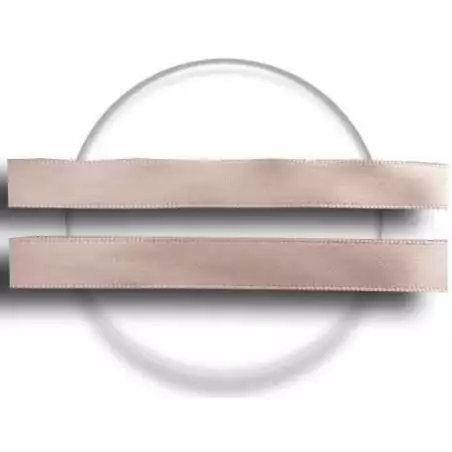 Lacets fins en satin nude pour vos chaussures