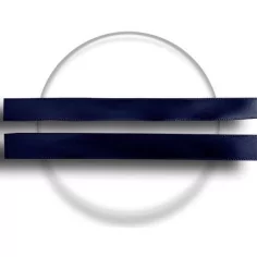 Lacets fins en satin marine pour vos chaussures 2