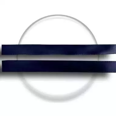 Lacets fins en satin marine pour vos chaussures