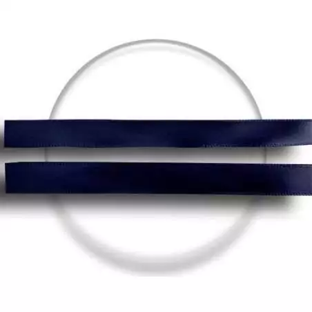 Lacets fins en satin marine pour vos chaussures