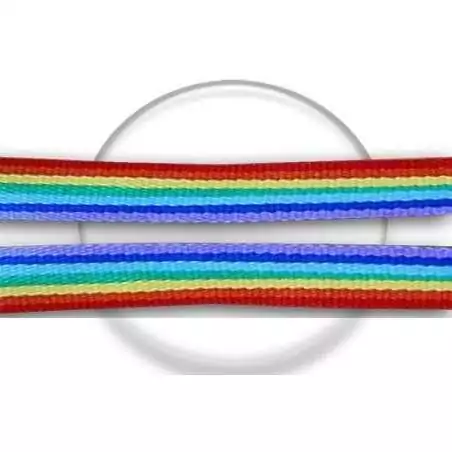 Lacets&nbsp;rayés rainbow pour vos chaussures