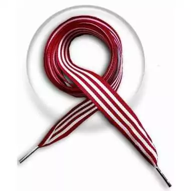 Lacets marinière rouge blanc en vente en boutique France…