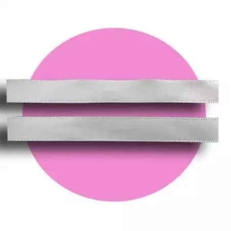 Lacets fins en satin gris perle pour vos chaussures