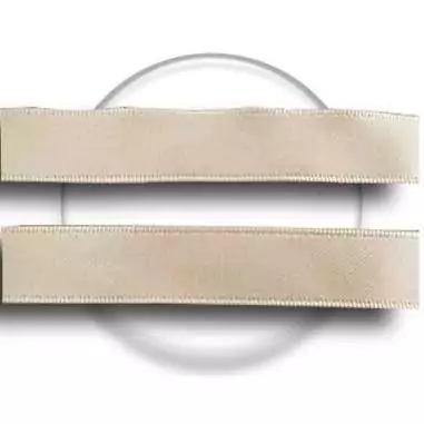 Lacets larges en satin beige lin pour vos chaussures