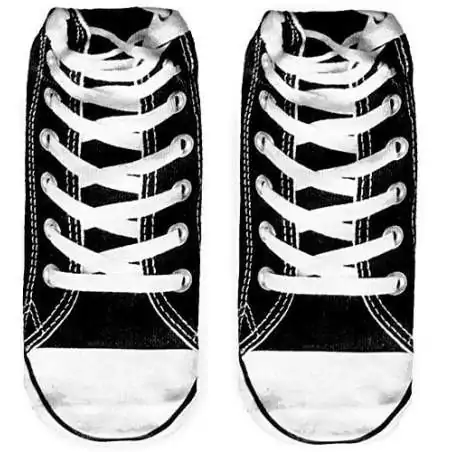 Socquettes décorées baskets noires pour vos jolis pieds