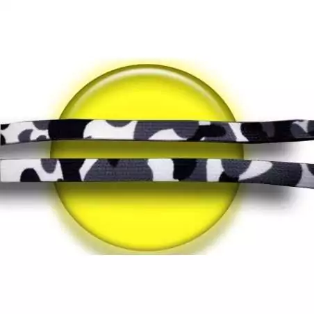 Lacets camouflage noirs pour vos chaussures