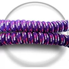 Lacets de chaussures ressorts sans noeud violets,roses,blancs 2