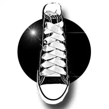 Lacets de chaussures satin gris paillettes brillantes…