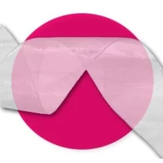 Lacets ruban organdi large blanc pour vos chaussures 2