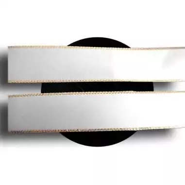 Lacets de chaussures larges satin blanc doré-Achat|Vente…