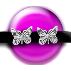 Envie de décorer vos chaussures ? Décorations papillons métal argenté