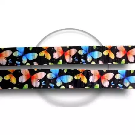 Lacets noirs papillons&nbsp;colorés pour vos chaussures