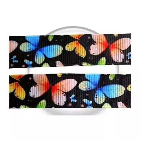 Lacets noirs papillons&nbsp;colorés pour vos chaussures