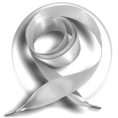 Lacets satin large en gris perle pour vos chaussures