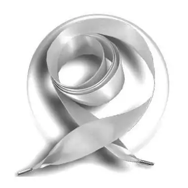 Lacets satin large en gris perle pour vos chaussures