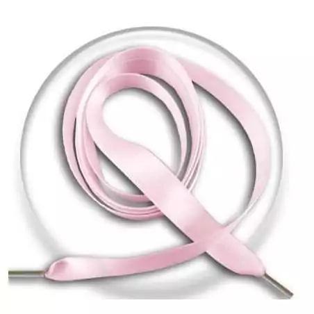 Lacets de chaussures fins satin rose pâle-Achat|Vente en…