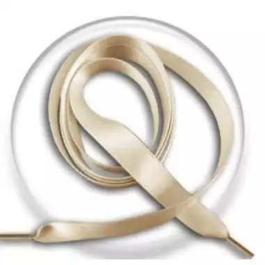 Lacets de chaussures fins satin beige lin-Achat|Vente en…