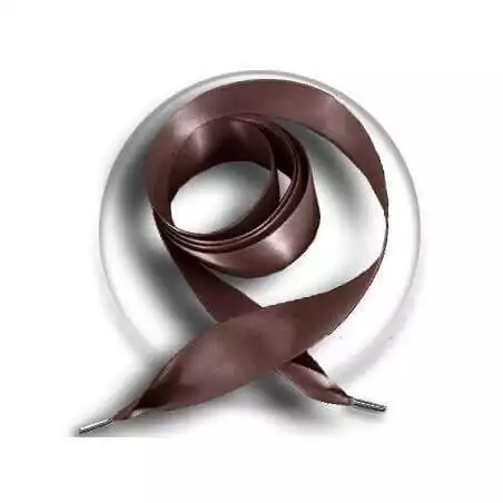 Lacets de chaussures larges satin marron café-Achat|Vente…