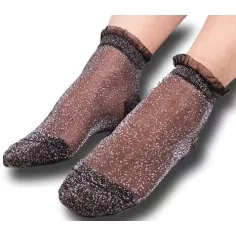 Chaussettes&nbsp;noires pailletées pour vos jolis pieds
