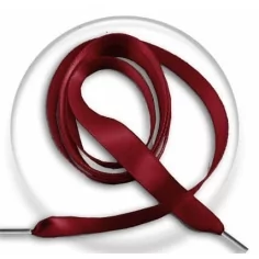 Lacets fins satin rouge&nbsp;basque pour vos chaussures