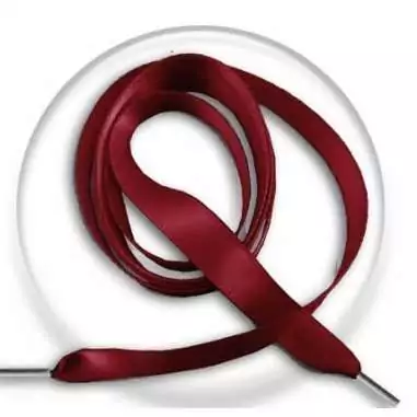 Lacets fins satin rouge&nbsp;basque pour vos chaussures