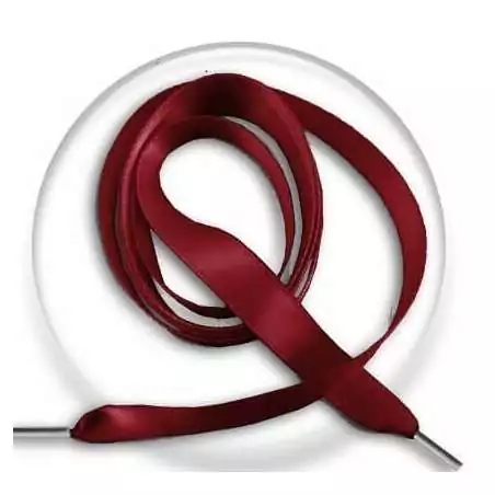 Lacets fins satin rouge&nbsp;basque pour vos chaussures