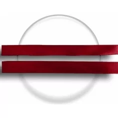 Lacets fins satin rouge&nbsp;basque pour vos chaussures 2