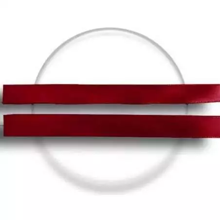 Lacets fins satin rouge&nbsp;basque pour vos chaussures