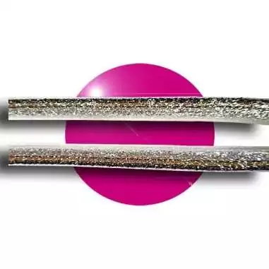 Lacets velours pailleté champagne pour vos chaussures