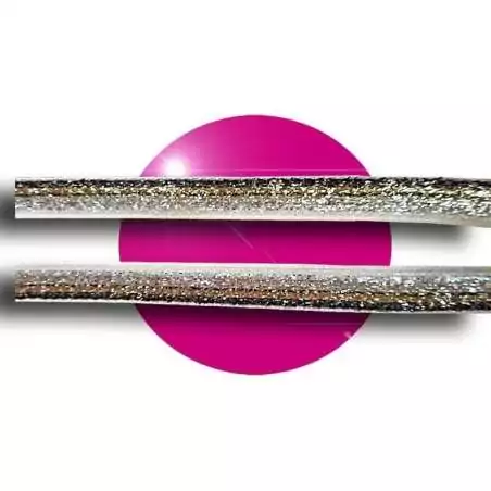 Lacets velours pailleté champagne pour vos chaussures