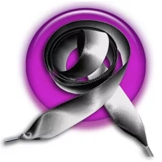 Lacets larges satin dégradé noir & gris pour vos chaussures