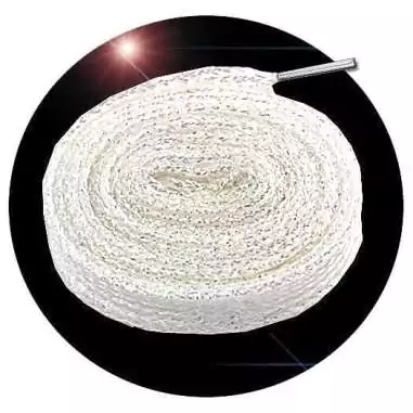 Lacets paillettes blancs pour vos chaussures