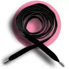 Lacets fins en velours noir pour vos chaussures 2