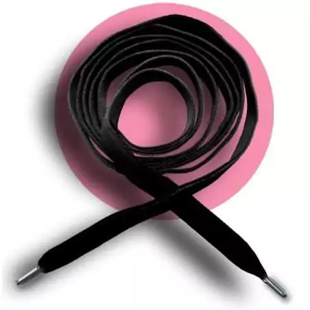 Lacets fins en velours noir pour vos chaussures