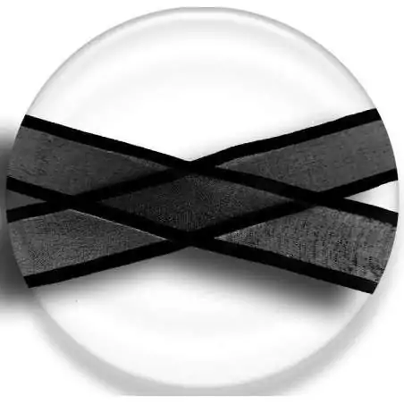 Lacets organdi noir gansé satin&nbsp;noir pour vos chaussures