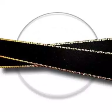 Lacets de chaussures larges satin noir doré-Achat|Vente en…