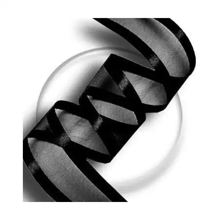 Lacets organdi noir gansé satin&nbsp;noir pour vos chaussures