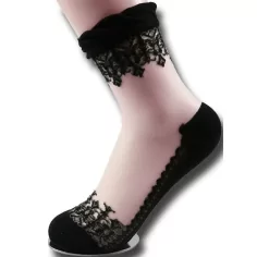 Chaussettes&nbsp;transparentes & noires pour vos jolis pieds 2