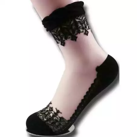 Chaussettes&nbsp;transparentes & noires pour vos jolis pieds