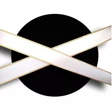 Lacets de chaussures larges satin noir doré-Achat|Vente en…